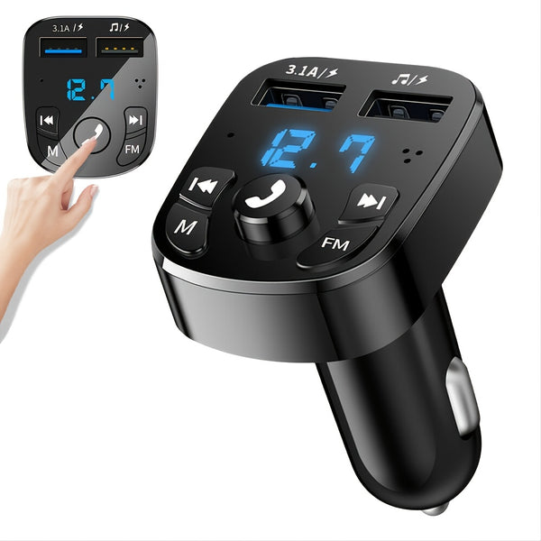 1Pc Wireless Car Bluetooth MP3 Player, FM Transmitter