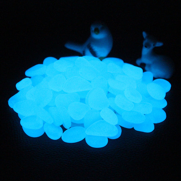 50pcs/100pcs Artificial Luminous Stone Home Decoration