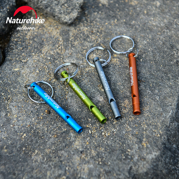 Naturehike Aluminum Alloy Whistle Keychain For Outdoor Survival Emergency Equipment