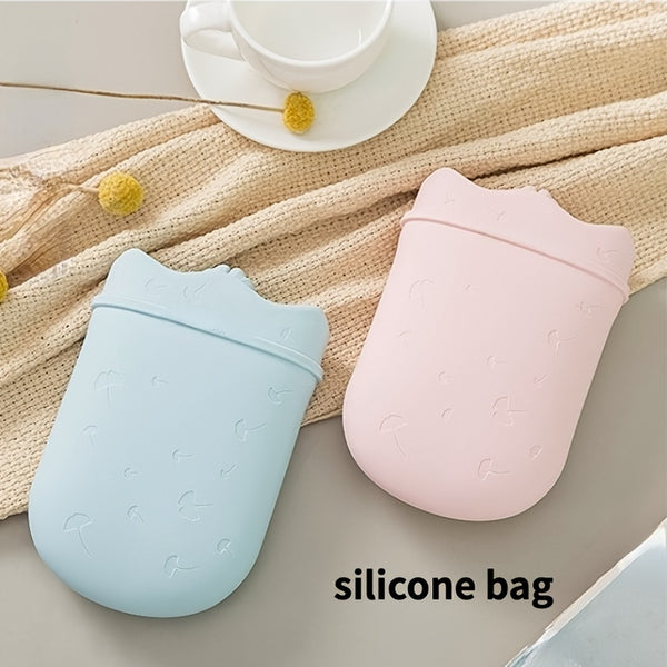 Silicone 500ml 300ml Big Size Hot Water Bag Bottle Eco-Friendly Cute Hand Warmer Bag Durable Gift For Girls