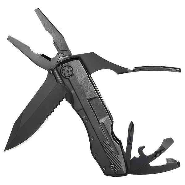 Folding Pocket Multi-purpose Outdoor Set Of Tools, Pliers, Screwdriver, Drill, Knife, Bottle Opener