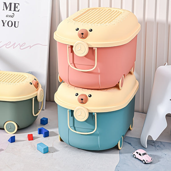 Mother And Baby Storage Box Household Sorting Box Cute Pig Storage Box Baby Clothes Sorting Storage Box Toy Storage Box