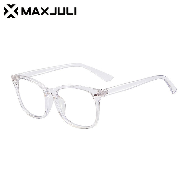 Maxjuli Blue Light Filter Lens Glasses For Reading Gaming, BMX Cycling Glasses For Women Men (Transparent)