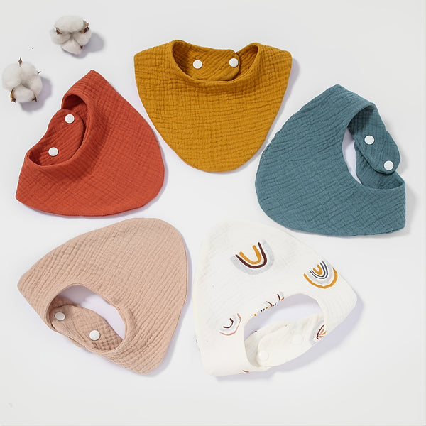 5pcs/pack Baby Cotton Bib