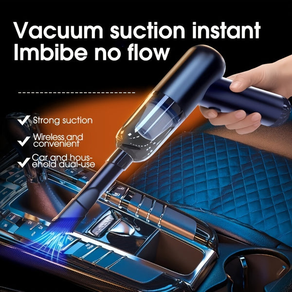 1pc Cordless Car Vacuum With Powerful Suction, Handheld Vacuum Cordless, Mini Vacuum For Crevices, Keyboard Cleaner, USB Rechargeable,Lightweight And Quick Charge