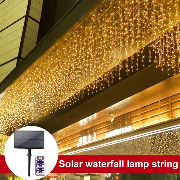 1string Outdoor Solar Led Flashing Lights String, Star Lights, Camping Atmosphere Lights, Christmas Decorative Lights, 9.84ft/16.40ft