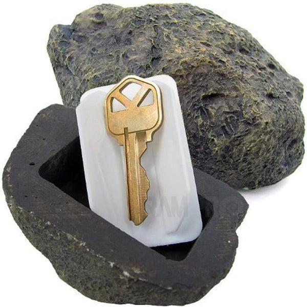 1pc Fake Stone Key Hider, Decorative Stone Shaped Spare Key Case, Never Get Locked Out Again, Outdoor Furniture Supplies