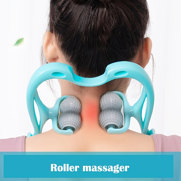 Neck Roller Massager For Pain Relief & Muscle Tension, Handheld Massager Tools