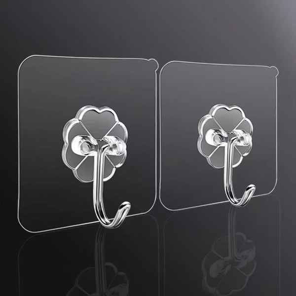 10pcs No Trace No Punching Sticky Hook, No Trace Sticker