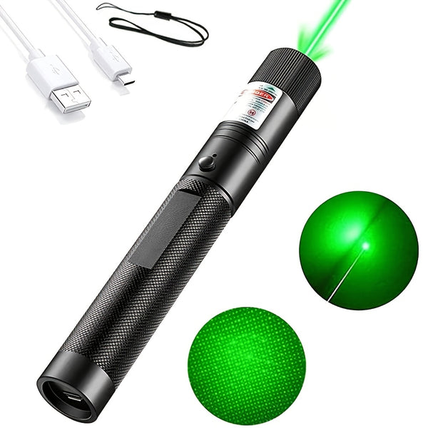 Green Laser Pointer, 10000m USB Charging Built-in Battery Torch, For  Long Distance Guidance Work, Lighting Demonstration