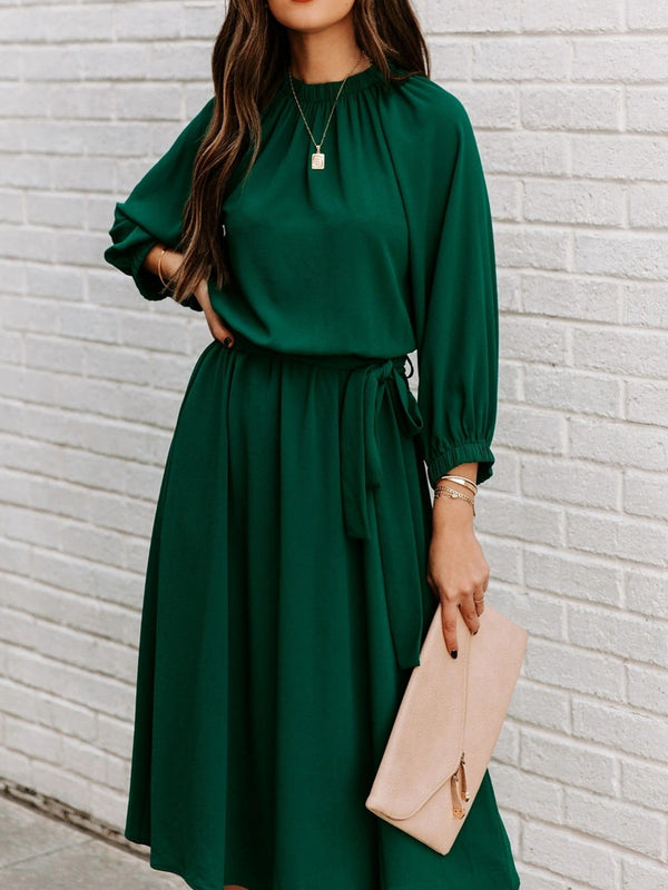 Women's Dresses Sexy Summer Women's High Waist Slim Fashion Solid Color Slim Temperament Maxi Dresses