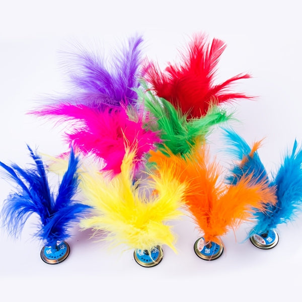 Kick Shuttlecock, Chinese Jianzi, Colorful Feather Foot Sports, Outdoor Toy Game