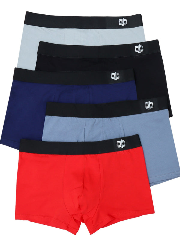 5pcs Men's Comfortable Cotton Boxer Briefs