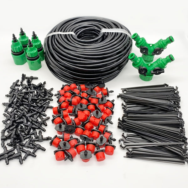 1 Set Of DIY Garden Drip Irrigation Hoses, Garden Watering System For Adjusting The Amount Of Drip Irrigation Spray, Saving Water And Time