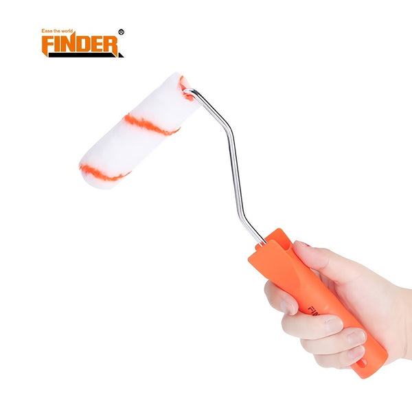 1pc Polyester Paint Roller With Short Handle For Painting, 11"*5.2" (4inch Working Length)