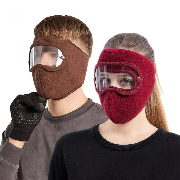 Halloween Thermal Mask In Autumn And Winter Polar Fleece Riding Windproof High-definition Goggles