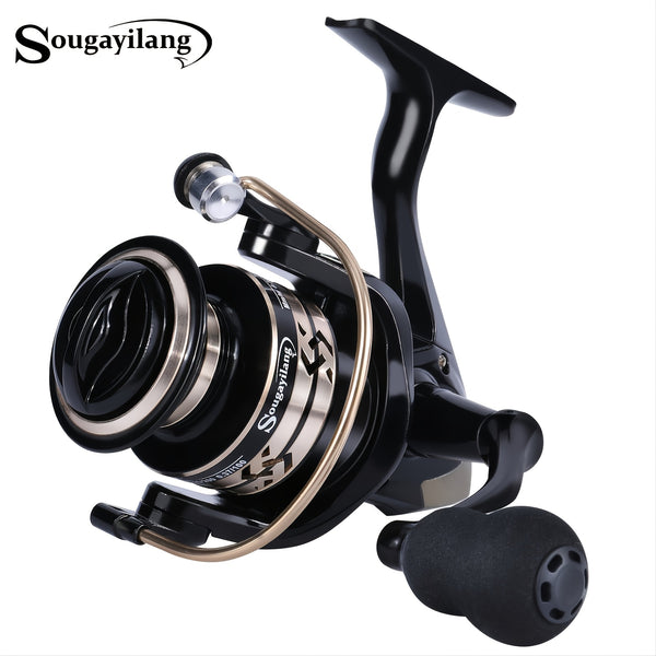 Sougayilang 1000-4000 Spinning Fishing Reel With Aluminum Spool Ultra Light Saltwater Freshwater Reels