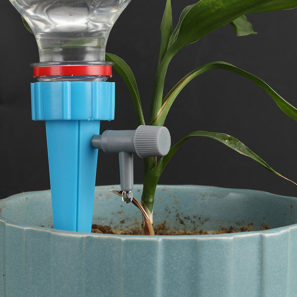 3pcs Adjustable Automatic Drip Irrigator With On/Off Control Valve