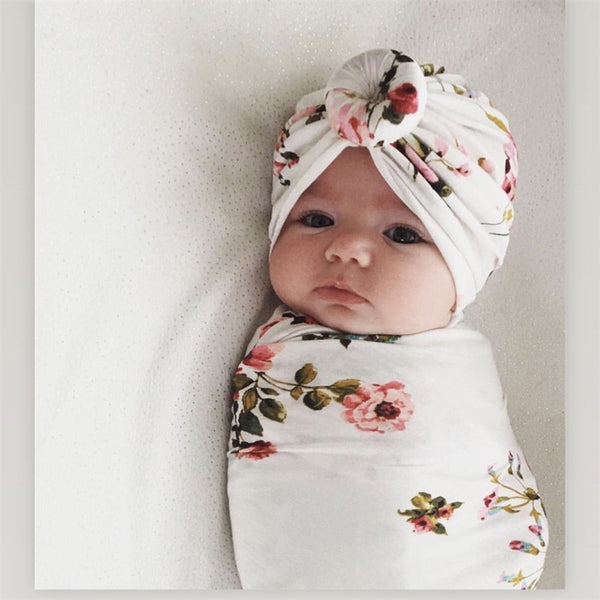 2pcs Baby Head Covering & Blanket