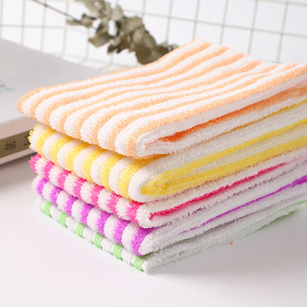 5pcs Microfiber Reusable Cleaning Dishcloth,  Super Absorbent Soft Fast Quick-drying Dish Washing Cloth For Kitchen