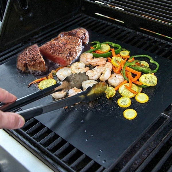 2pcs Non-Stick Grill Mat, BBQ Grill Mats, Kitchen Cooking Tools