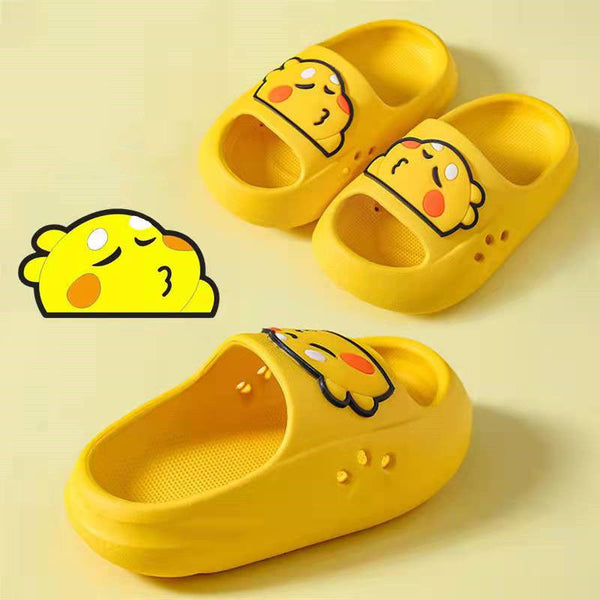 Kids Cartoon Cute PVC Indoor Home Bathroom Soft Bottom Non-slip Home Slippers