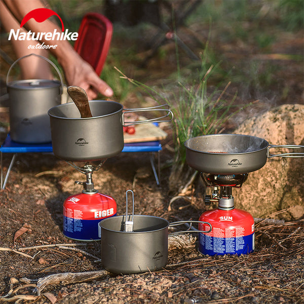 Naturehike Outdoor Titanium Cookware Lightweight Camping Pot