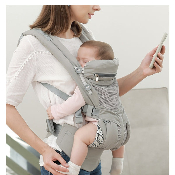 Baby Carrier Front-holding Multi-functional Newborn Baby Front And Rear Dual-use Coaxing Back Baby God Four Seasons