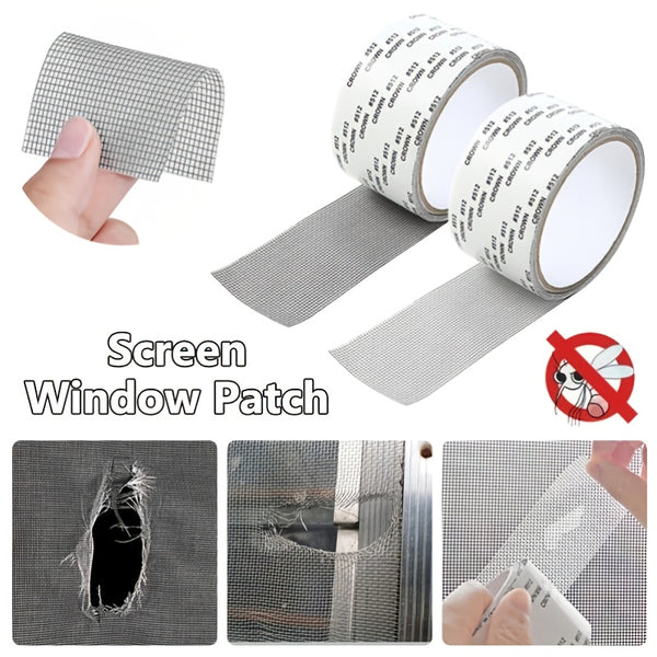 1pc Screen Repair Tape, Waterproof And Anti Mosquito Stickers For Windows And Doors, Self-Adhesive Super Fixed Mesh Gauze Hole Repair Tool