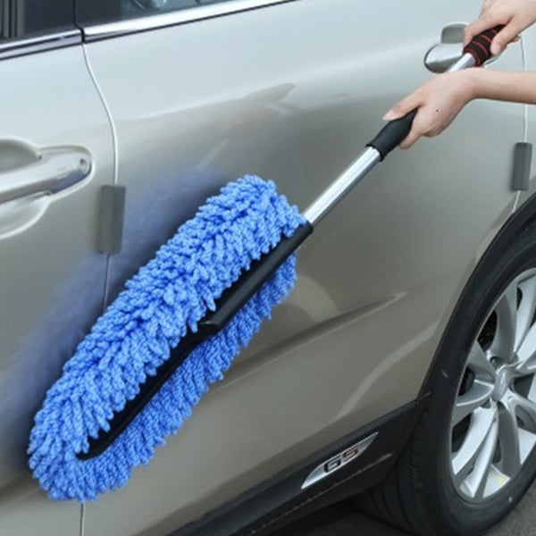 Removable And Washing Telescopic Car Dust Remover Mop Dust Remover Brush