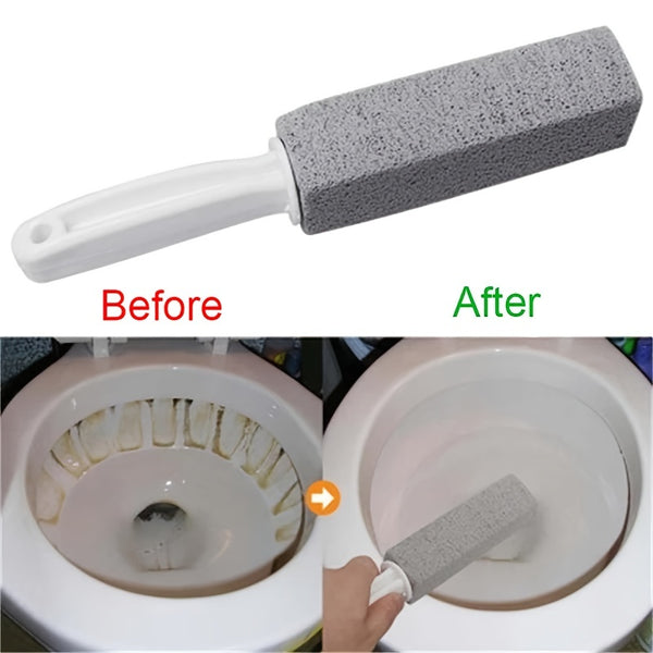 1pc/2pcs Pumice Toilet Cleaning Brush Toilet Brush Seat Toilet Stain Bathroom Scar Free Plastic Brush Yellow Scale Powerful Pumice Brush