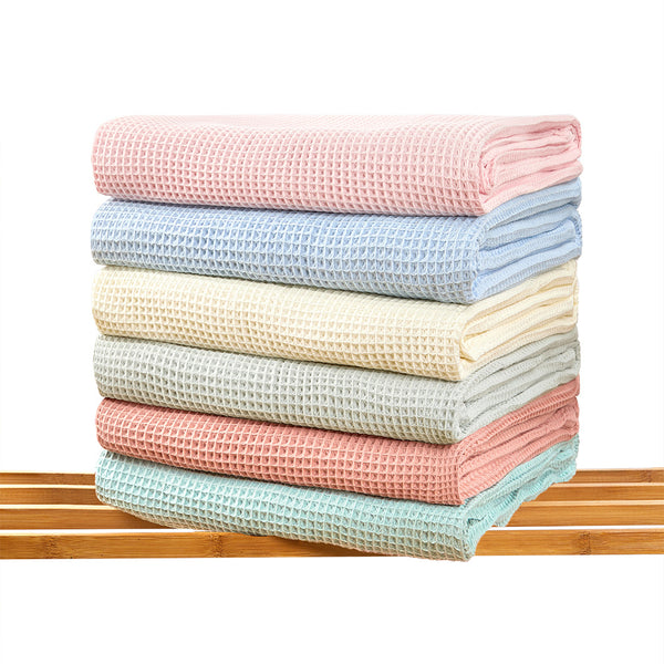 Baby's Cotton Waffle Weave Soft Breathable Blanket