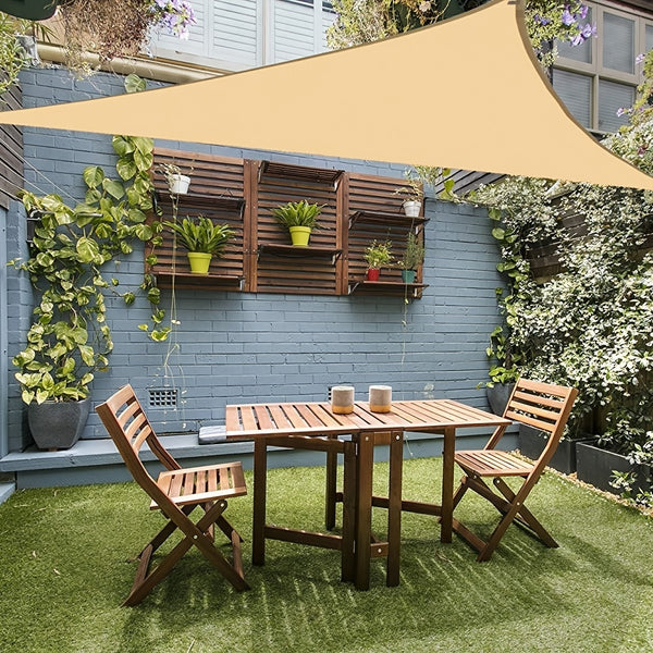 1pc Triangle Shade Sails 3'x3'x3', Outdoor Awning, Sun Shade, UV Cover For Patio, Garden Supplies