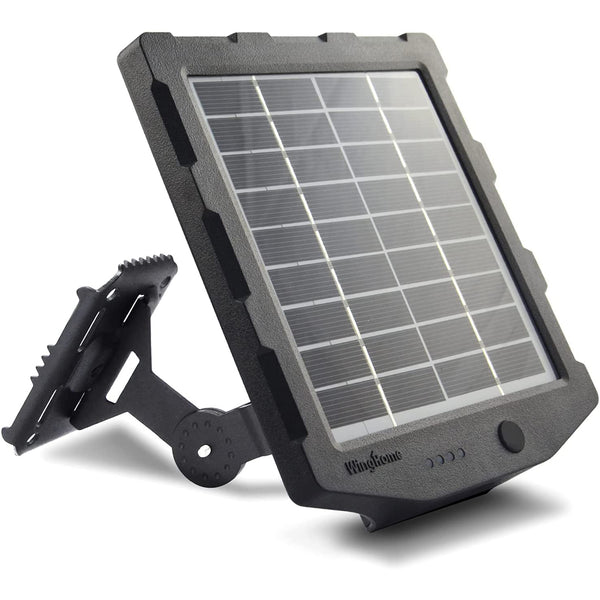 Winghome Solar Panel For Trail Camera, Solar Battery Charger Kit, Rechargeable Lithium Battery Waterproof Hunting Accessories