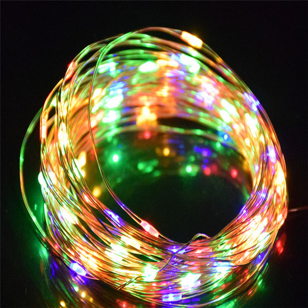 10m/20m/30m Solar Light Strips, Solar Recharge Lighting String For Patios & Gardens, Outdoor Christmas Lighting