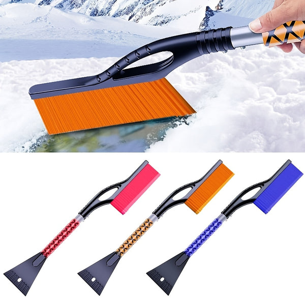 1pc Ice Scraper For Car Windshield, Snow Brush, Detachable Stainless Steel Snow Remover Cleaner, Cleaning Scraping Tool 26.77"×4.37"×9.45"