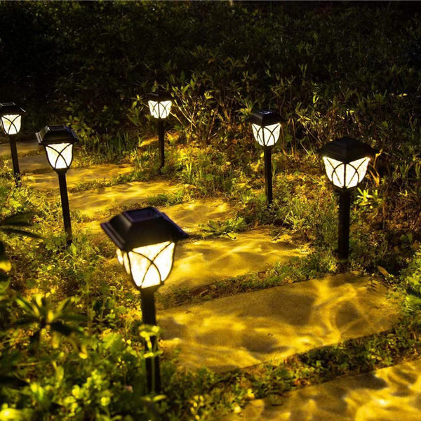 2/6pcs Waterproof Solar Floor Light, Villa Lawn Light, Outdoor Floor Light