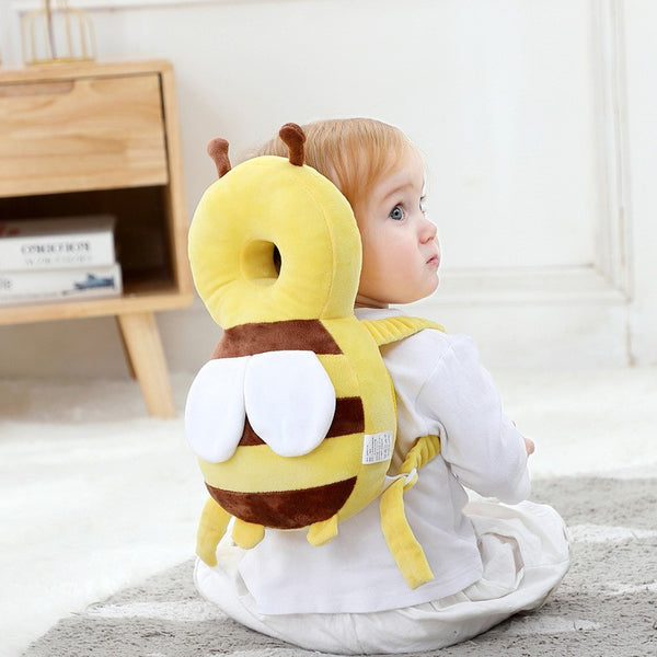 Baby Toddler Head Pillow, Baby Learning To Walk Anti-fall Pillow, Breathable Head Protection Pad, Little Bee Head Protection Cap