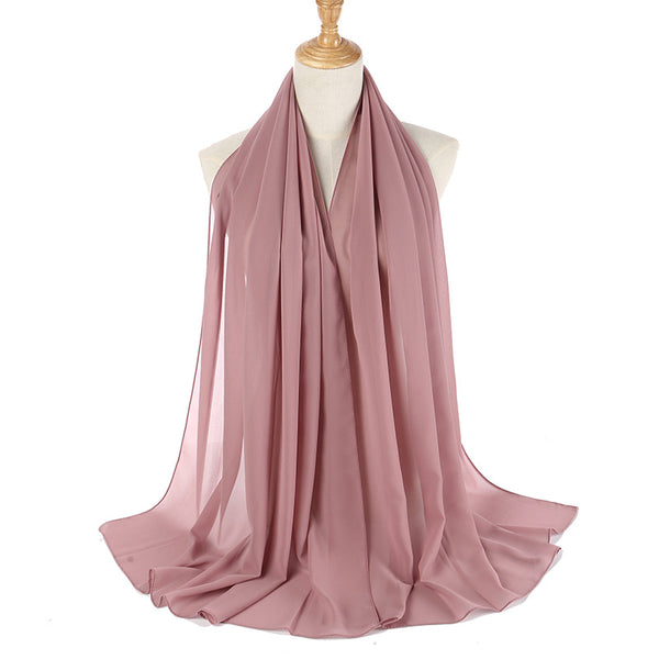 Soft Chiffon Scarf Shawl Long Scarf Wrap For Evening Dresses, Chiffon Hijab Scarves Headwrap For Women