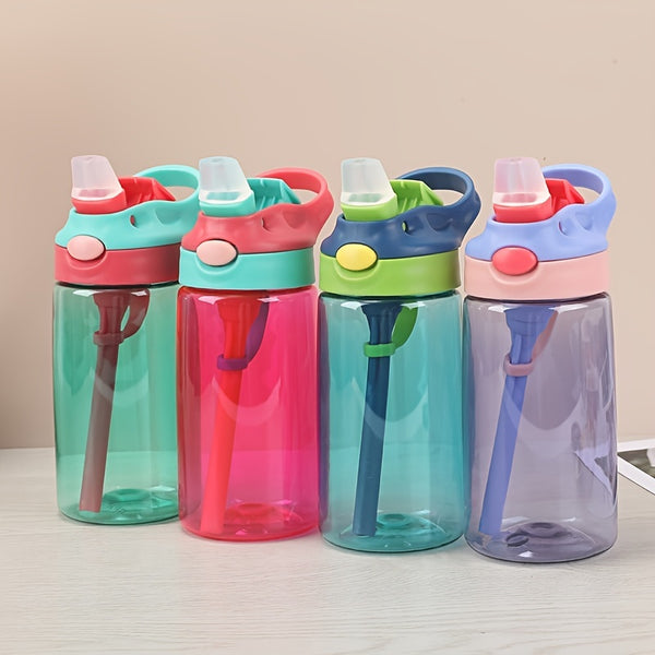 1pc 480ml New Water Bottle Sippy Cup Creative Cartoon Baby Feeding Cups With Straws Outdoor Portable Leakproof Water Bottles For Children  Kids