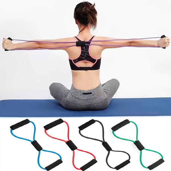 TPE Elastic Stretching Rope Slimming Body Shaping For Sports Fitness