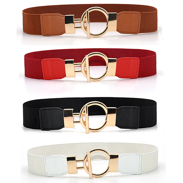 Simple Versatile Ring Buckle Elastic Waistband