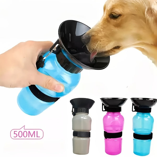 1pc Dog Water Bottle, Plastic Dog & Cat Water Bottle Mug 500ml For Outdoor Travel