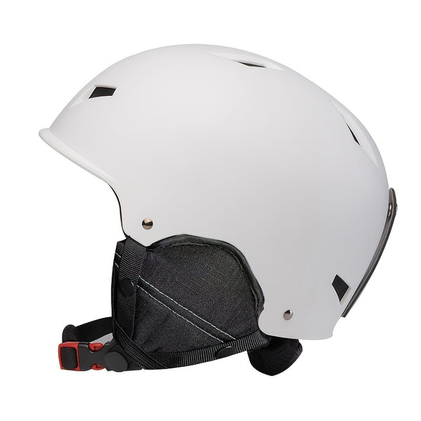 Unisex White Lightweight Warm Ski Safety Helmet For Outdoor Motorcycle Bicycle Riding Skateboarding