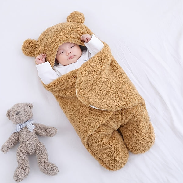 Hot Selling Warm Solid Plush Sleeping Bag For Baby