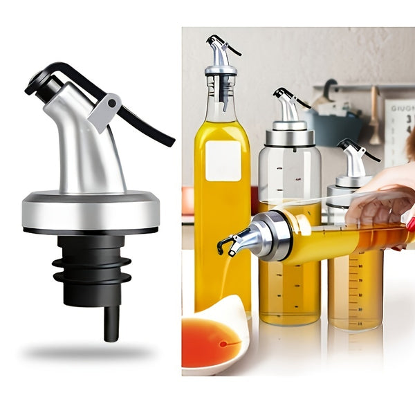 6pcs/Pack, Oil Spout, Oil Bottle Stopper, Oil Pouring Spout, Wine Stopper, Soy Sauce Vinegar Bottle Stopper, Oil Pourer