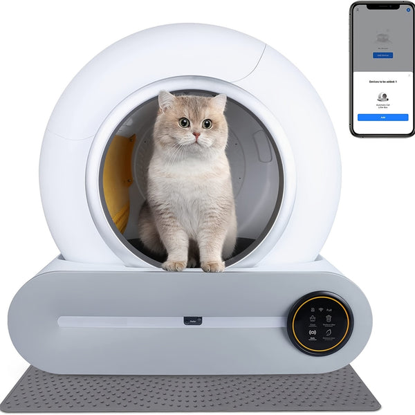 Smart Cat Litter Box Full Closed Automatic Cat Toilet, Pet Accessories