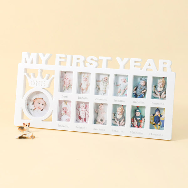 Baby's First Year By Months Milestone Photo Frame