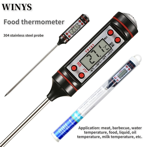 1pc Food Baking Digital Thermometer, Kitchen Meat Thermometer, Liquid BBQ Baby Bottle Electronic Probe, Thermometer Pen, Liquid Thermometer