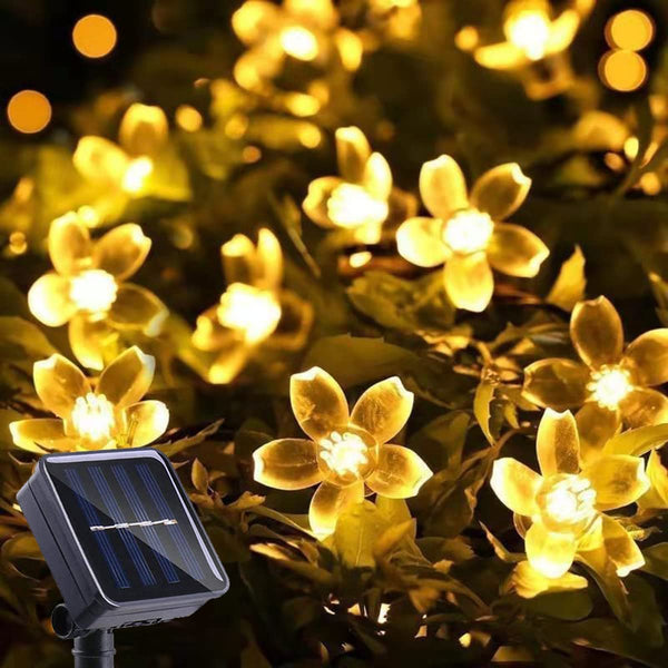 1pc 20led/30led/100led Solar Garden Light, Outdoor Waterproof Decoration